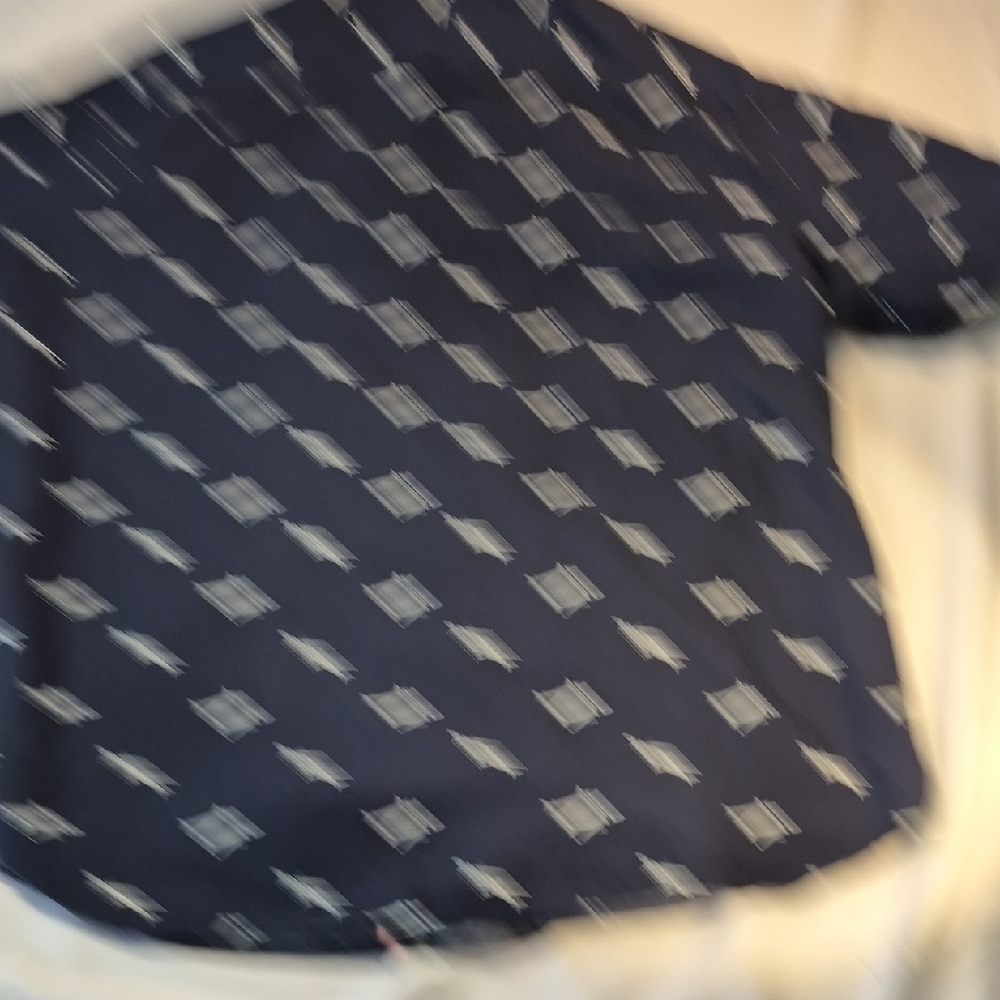 Denim & Flower Short Sleeve XL Airplane Print Blue Casual Button Down Shirt Mens - Picture 8 of 13